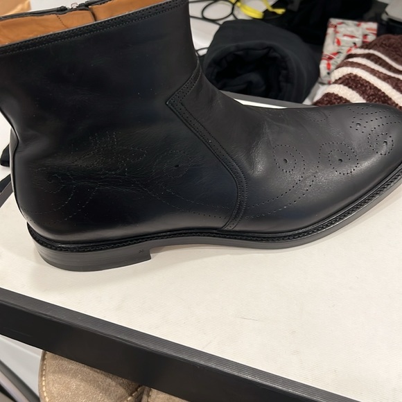 Brand new in the box Gucci black leather boots size 12 - Picture 2 of 6